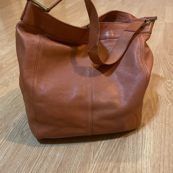 Garnet Hill Leather Hobo Bag - Picture 4 of 5